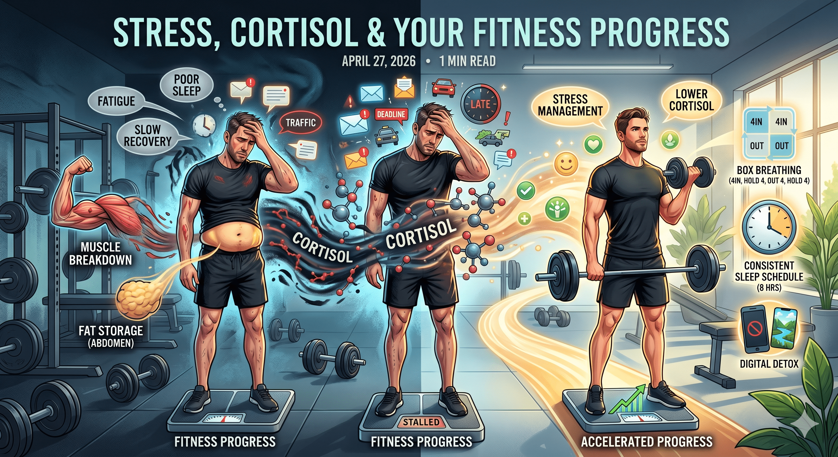 Stress, Cortisol and Your Fitness Progress